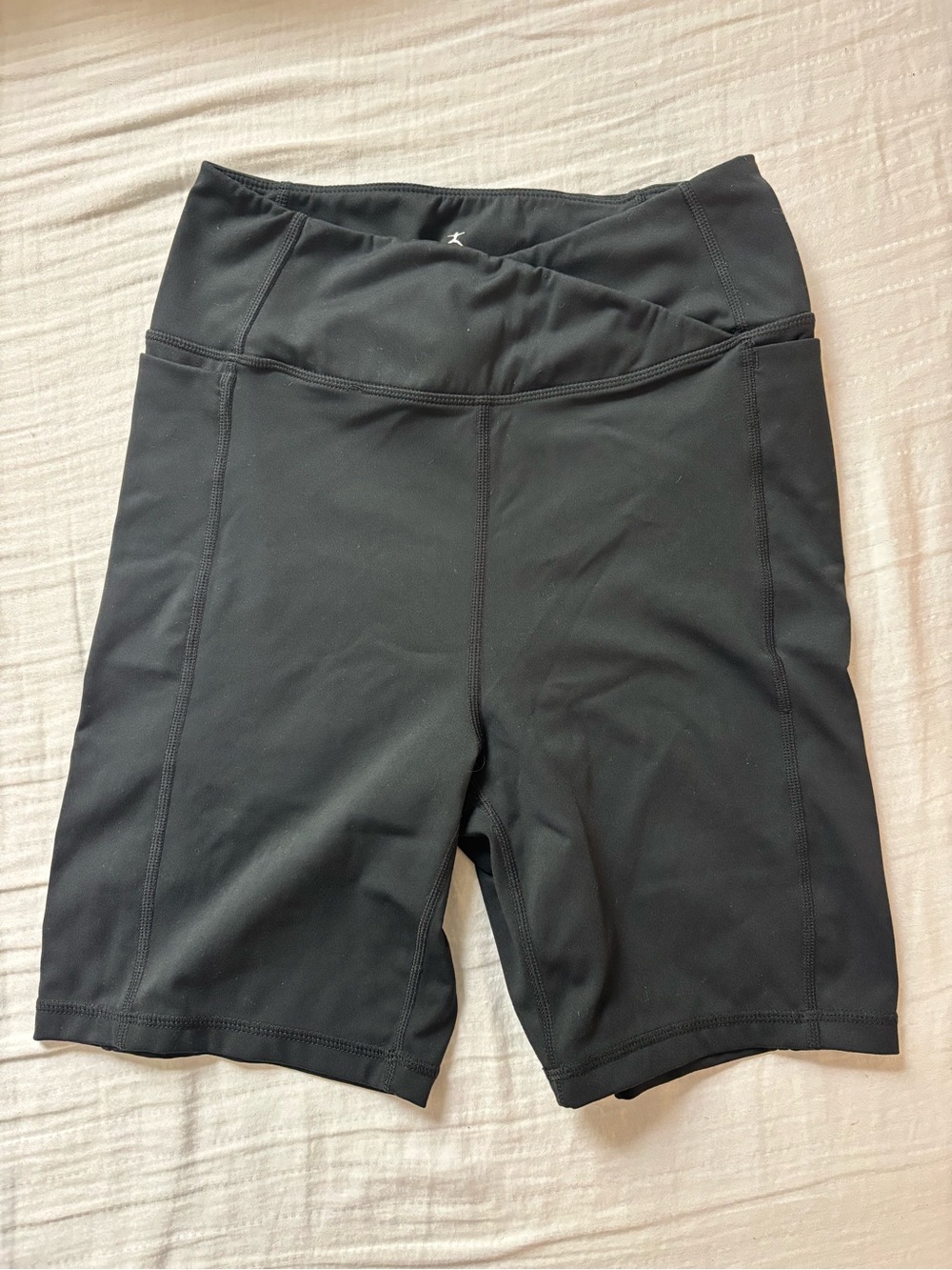 Danskin Black High-Rise Bike Shorts